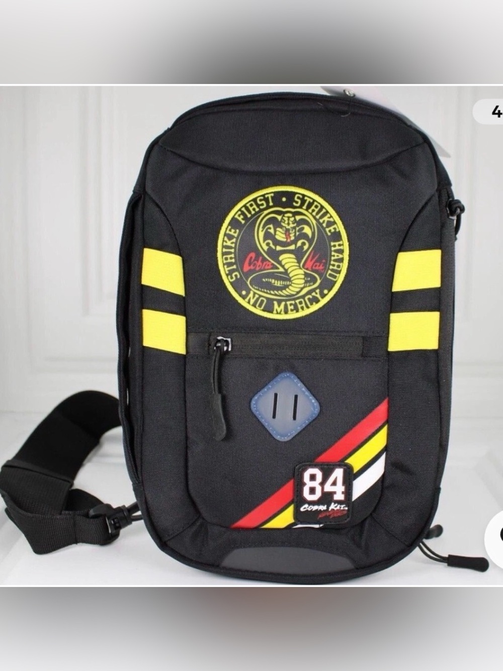 Bio world Cobra Kai Black & Yellow Crossbody Sling Bag